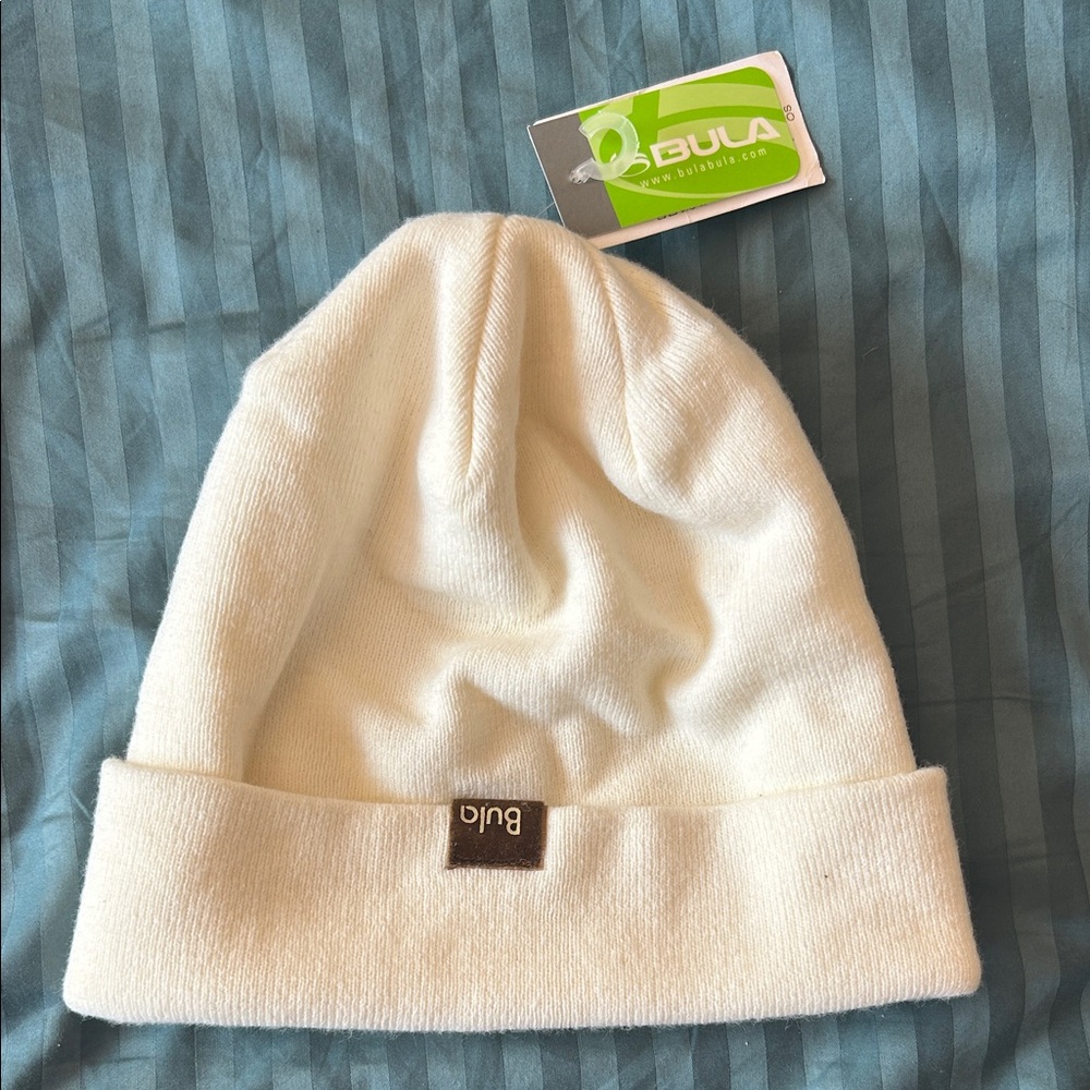 Bula White Beanie